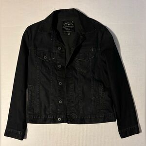 Lucky Brand Denim Trucker Jacket Men’s Size Medium Black Highway 61 Long Sleeve